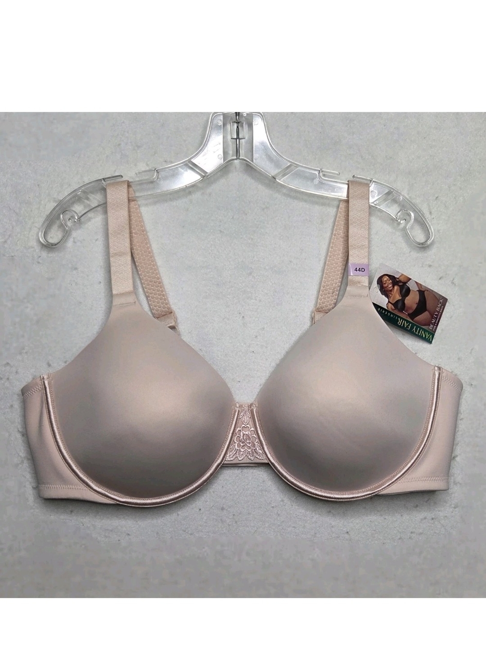 Vanity Fair NWT Bra 44D Full Figure 76380 Beauty Back Smoothing Pink Underwire